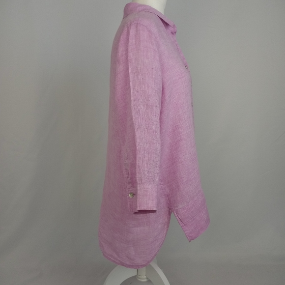 J. Jill Love Linen Light Purple Pullover Top - Picture 4 of 9